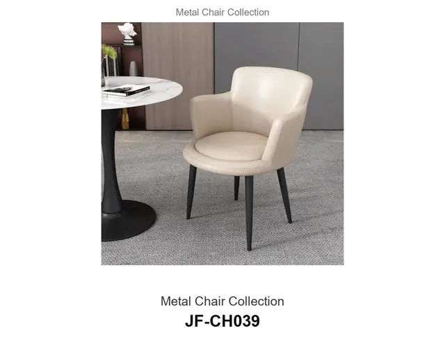 Metal Chair Collection · JF-CH039 · Metal Chairs – FurnitureDirect