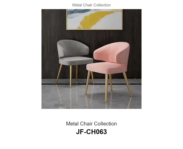 Metal Chair Collection · JF-CH063 · Metal Chairs – FurnitureDirect