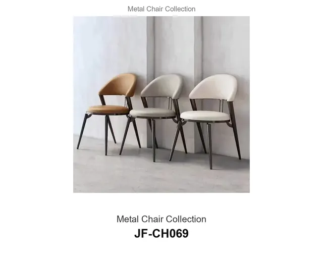 Metal Chair Collection · JF-CH069 · Metal Chairs – FurnitureDirect
