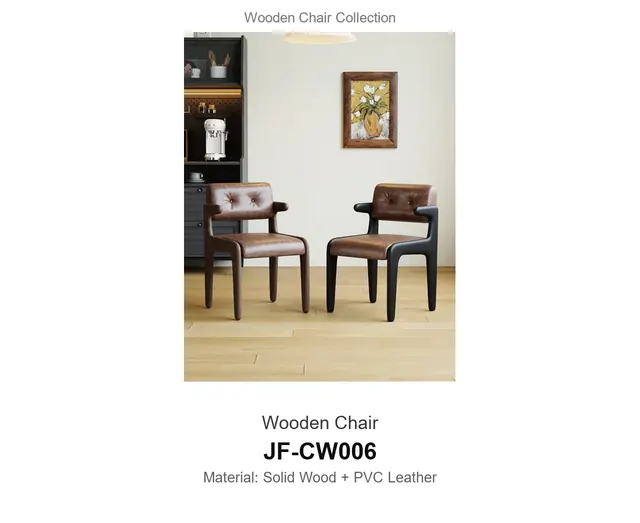 Wooden Chair · JF-CW006 · Wooden Chairs – FurnitureDirect
