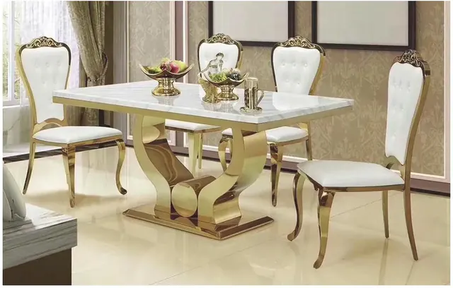 Marble & Gold Stainless Steel