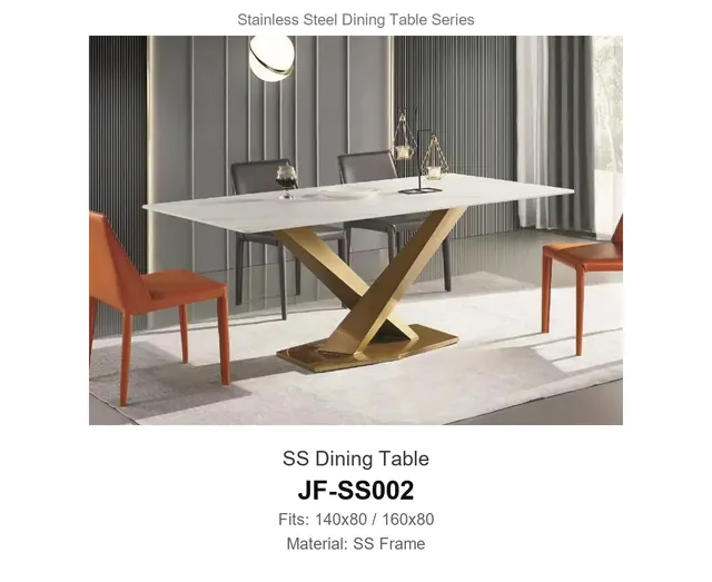 SS Dining Table · JF-SS002 · Dining Table Frames – FurnitureDirect