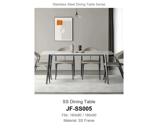 SS Dining Table · JF-SS005 · Dining Table Frames – FurnitureDirect