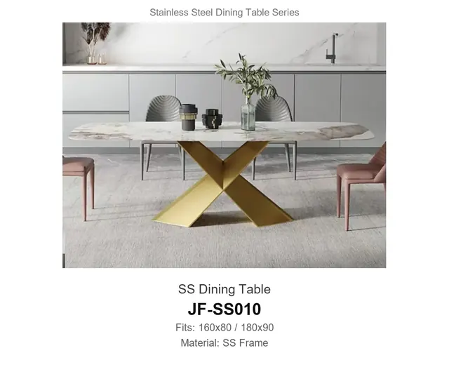 SS Dining Table · JF-SS010 · Dining Table Frames – FurnitureDirect
