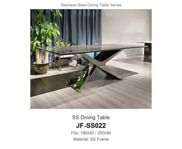 SS Dining Table · JF-SS022 · Dining Table Frames – FurnitureDirect