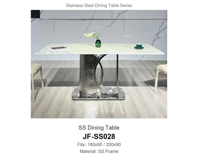 SS Dining Table · JF-SS028 · Dining Table Frames – FurnitureDirect