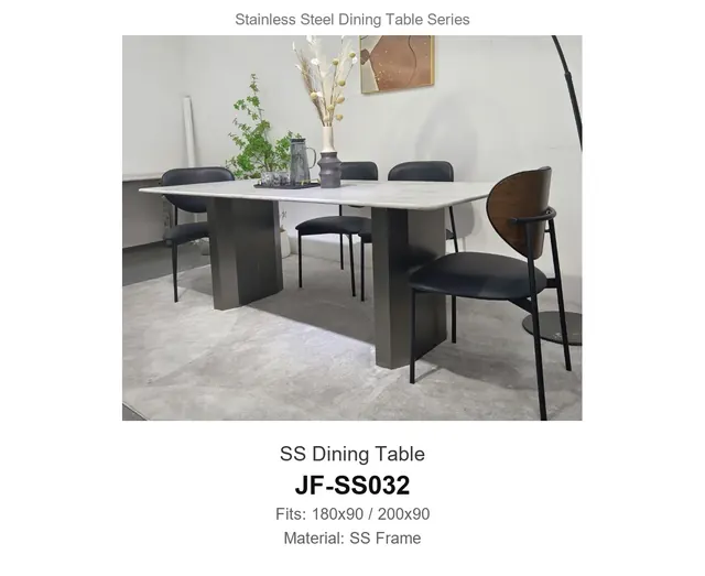 SS Dining Table · JF-SS032 · Dining Table Frames – FurnitureDirect