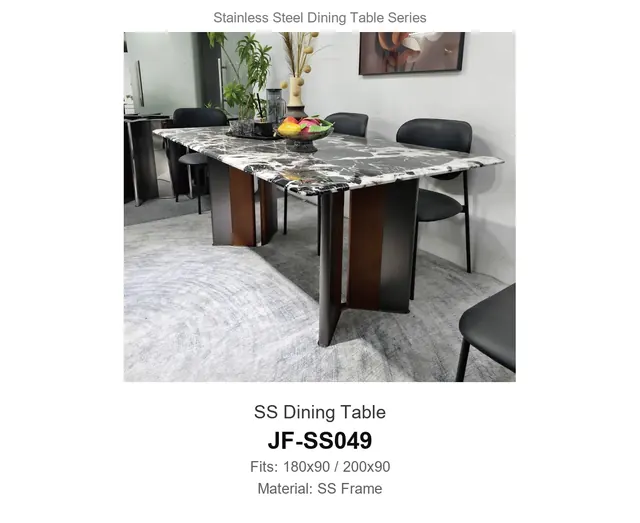 SS Dining Table · JF-SS049 · Dining Table Frames – FurnitureDirect