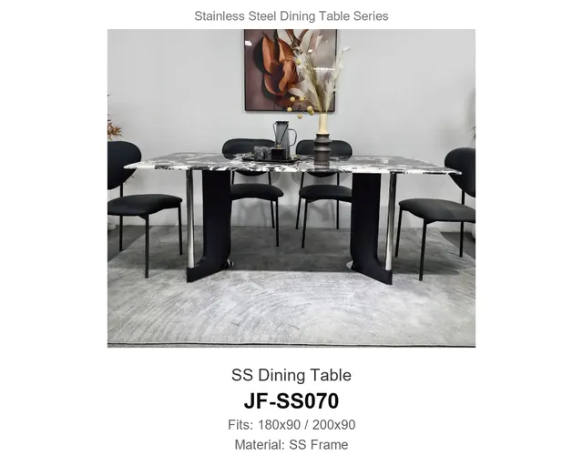 SS Dining Table · JF-SS070 · Dining Table Frames – FurnitureDirect