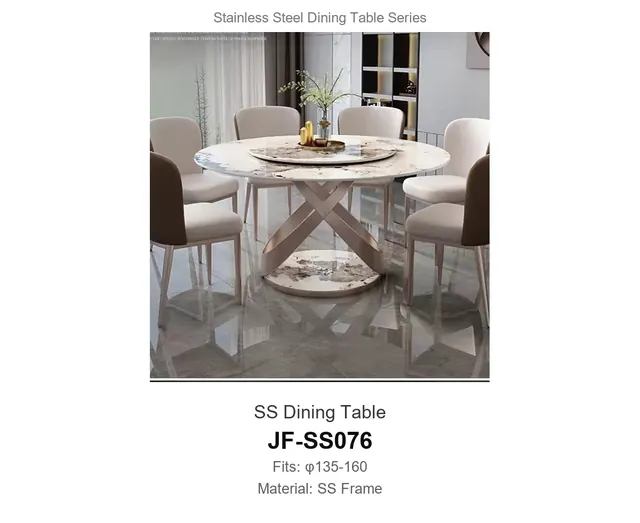 SS Dining Table · JF-SS076 · Dining Table Frames – FurnitureDirect