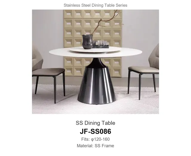 SS Dining Table · JF-SS086 · Dining Table Frames – FurnitureDirect