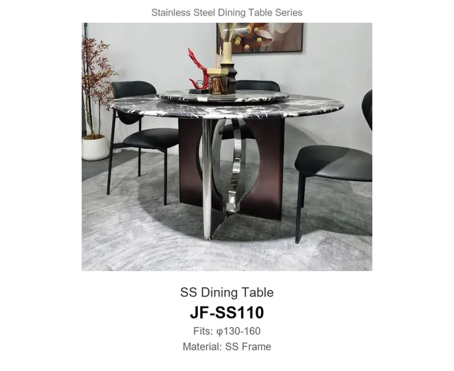 SS Dining Table · JF-SS110 · Dining Table Frames – FurnitureDirect