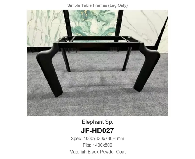 Elephant Sp · JF-HD027 · Simple Table Frames – FurnitureDirect