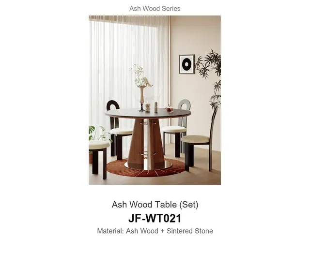 Ash Wood Table Set · JF-WT021 · Ash Wood Series – FurnitureDirect