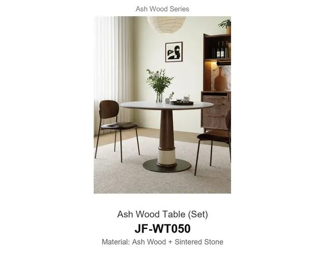 Ash Wood Table Set · JF-WT050 · Ash Wood Series – FurnitureDirect