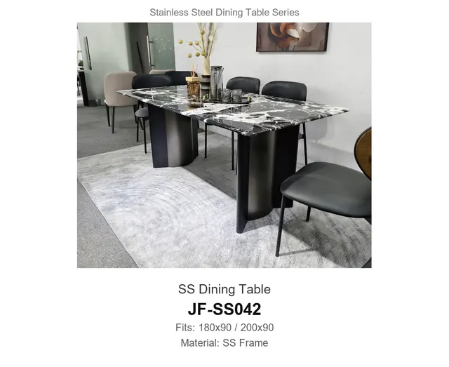 SS Dining Table · JF-SS042 · Metal Table Series – FurnitureDirect